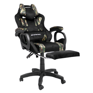 Silla gamer Extingtion Sapp gamuza cuerina, camuflaje