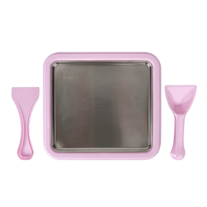 Plancha fría para helados vivibox Ice Cream VVB-00060P, acero inoxidable, incluye 2 espátulas