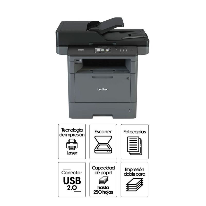 Impresora Brother Laser DCPL5650DN reempacada especificaciones