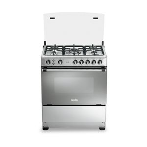 Cocina de pie Sole Classic Dubai Glp/Gn 3.7kw, 76cm, acero inoxidable, plateado