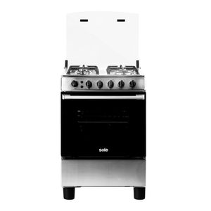 Cocina de pie Sole Punta Sal Glp/Gn 3.3kw, 60cm, capacidad de horno 69 litros, plateado