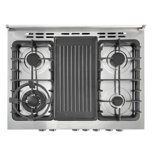Cocina de pie Sole Bali Glp 76cm, 4kw, Plateado