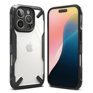 Case para iPhone 16 Pro, fusion X, anti golpes, rígido, negro