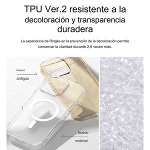 Case para iPhone 16 Pro Max fusion magnetic matte, anti golpes, flexible, magsafe transparente