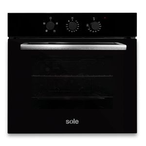 Horno empotrable Sole Compact 60cm, 57 litros, electrico, negro