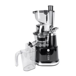 Extractor Vivibox VVB-00003P 200w, baja velocidad para preservar nutrientes, jarra de hasta 800 ml, negro