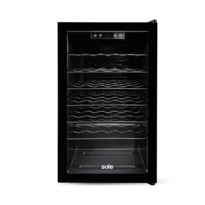 Cava de vinos Sole 3120SOLVIN011 33 botellas, panel de control touch, negro