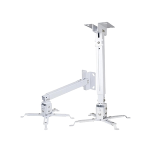 Rack soporte de proyector ajustable 43 a 65 cm, blanco