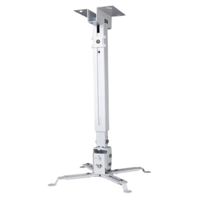 Rack soporte de proyector ajustable 43 a 65 cm, blanco
