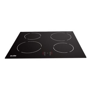 Encimera Sole S-SOLCO072 60 cm, inducción, 4 quemadores, negro