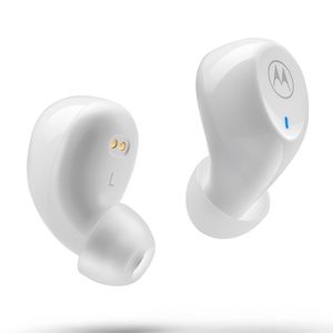 Audífonos bluetooth True Wireless Motorola Moto Buds 105 resistente al agua IPX5, duración máx. 21 horas con estuche, blanco