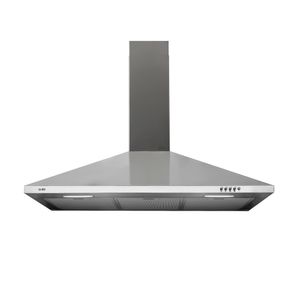 Campana extractora Sole Prisma 1 motor 210W, 90 cm, 3 niveles de absorción, plateado
