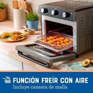 Horno con freidora de aire Oster TSSTTVMAF1NS 1700 w, 22 litros, negro