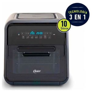 Super freidora de aire Oster CKSTAFOV3 digital, 2000w, 10 litros, negro