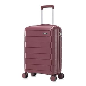 Maleta de cabina Dukap Monaco, 4 ruedas dobles, capacidad 10 kg, vino oscuro
