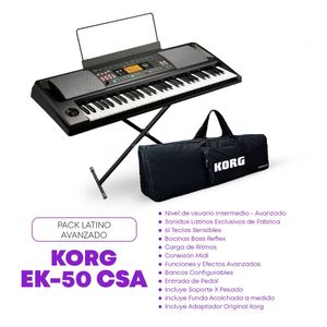 Teclado Musical EK-50 CSA Pack Latino Avanzando