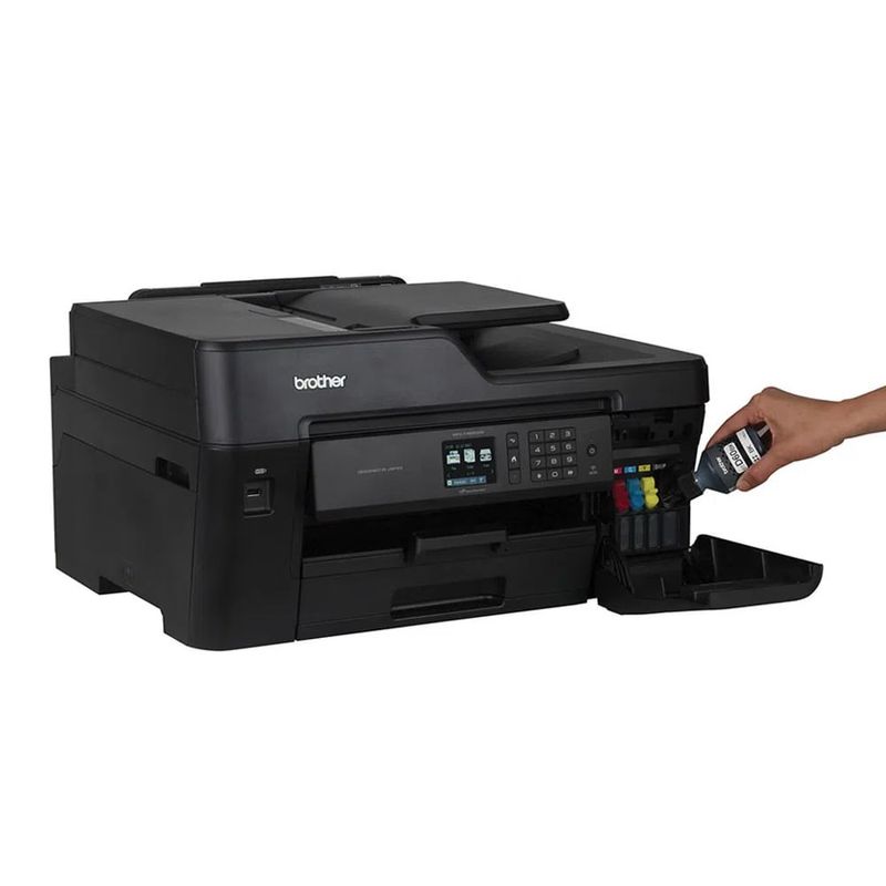 Impresora Brother InkTank MFCT4500DW A3 wifi llenado de cartucho
