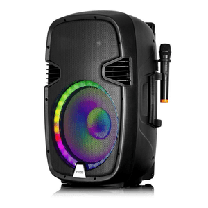 Parlante portátil Maxtron Sauvage MX 121, parlante 15", incluye 2 micrófono UHF