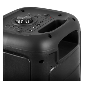 Parlante Maxtron Collins MX 335V Karaoke, 2 bocinas de 8” + micrófono, LED RGB, BT, USB, negro