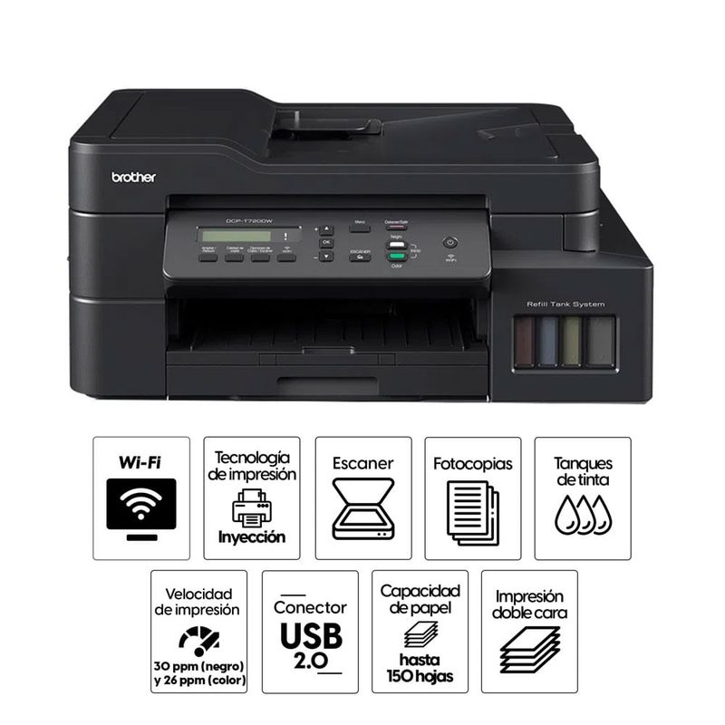 Reacondicionado impresora Brother DCP-T720DW wifi especificaciones