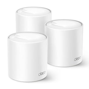 Sistema Wifi Mesh TP-Link Deco X60 AX5400 pack x3, doble banda, router y acces point, 2 puertos LAN, 4 antenas