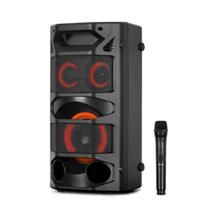Parlante Maxtron Stellar MX 305W 6.5", 2 tower luces LED, negro