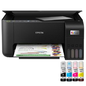 Impresora multifuncional Epson EcoTank L3250 inalámbrica, Wifi, inyección de tinta, con tanques recargables