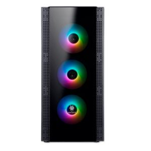 Gabinete Antryx RX-260 BLACK, USB3.0, FRGB FAN X4, panel lateral de vidrio templado
