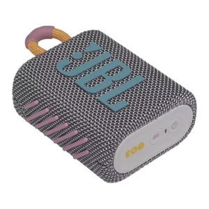 Parlante bluetooth JBL Go 3 potencia 4.2W, resistente al agua IP67, hasta 5 horas de reproducción, gris