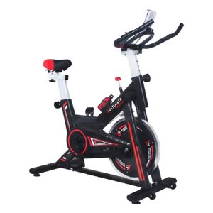 Bicicleta de spinning Ultimate Fitness Z250 Pro resistencia industrial, máx 150kg, negro