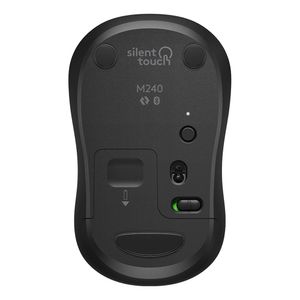Mouse inalámbrico Logitech M240 silencioso, receptor usb, 4000 dpi, 3 botones, grafito (reempacado)