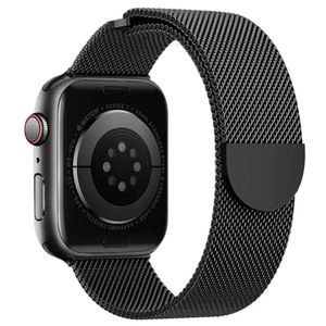 Correa de Acero Milanesse Loop Semicircular para Apple Watch Negro 42/44/45/49mm