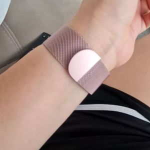 Correa Acero Milanese Loop Semicircular Para Apple Watch Rosa 42/44/45/49mm