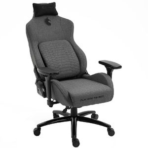Silla Gamer Dreizt Titan Series Gris Premium Almohadilla Inteligente Reclinable Gas Lift Clase 4