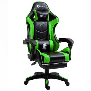 Silla gamer ergonómica Dreizt Shine Series, máx. 120 kg, inclinación 155°, verde