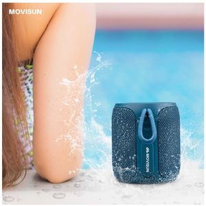 Parlante Acuático Bluetooth MOVISUN IPX7 16W TWS luz Led power smart
