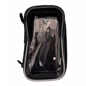 Soporte de celular con protección para moto, negro