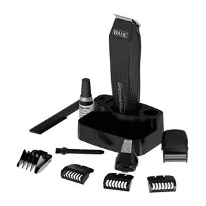Cortadora  de barba Grooms Man WAHL 05537-3008 3 cabezales intercambiables, negro