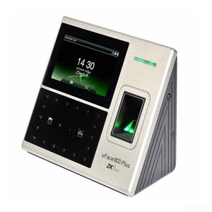 Control acceso y asistencia biométrico Zkteco uFace800 plus, touch de 4.3 pulgadas, negro-plata