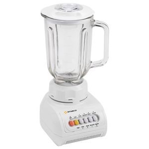 Licuadora Imaco BL888VR 350w, 8 velocidades, vaso de vidrio 1.5 litros, blanco