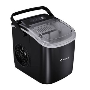 Maquina para hacer hielo Imaco IMK1209 90W, capacidad de 1.2 litros, negro