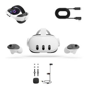 Gafas de realidad virtual Meta Quest 3, 512GB, pack pro, blanco