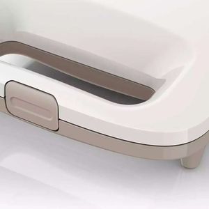 Sandwichera Philips Daily Collection HD2393-04 820w, capacidad para 2 panes, placas antiadherente, blanco