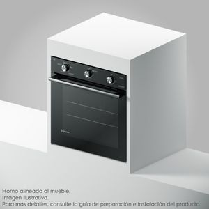 Horno empotrable Electrolux OE8EL, capacidad 80 litros, negro