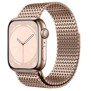 Correa acero Milanese Loop, malla para Apple Watch rose, 42-44-45-49mm