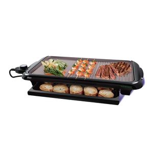 Plancha y parrilla Oster CKSTGR5085053 1450w, recubrimiento Bioceramic, negro