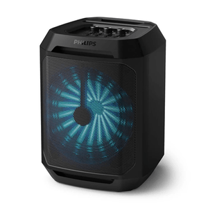 Parlante torre bluetooth Philips TAX2208 30W, hasta 7 horas de reproducción, usb, karaoke, negro