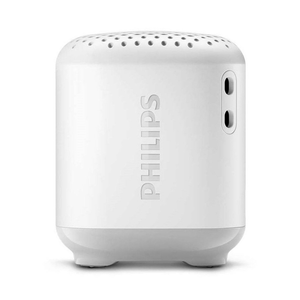 Parlante bluetooth Philips TAS1505WH 2.5W, resistente al agua IPX7, hasta 8 horas de reproducción, blanco