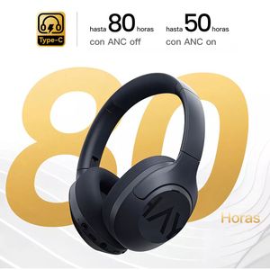 Audífonos con cancelación de ruido Haylou S30 ANC almohadillas acolchadas, máx. 80 horas de reproducción, azul