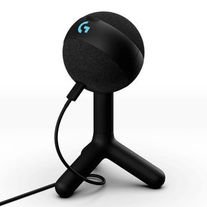 Micrófono gamer Yeti Orb RGB con LIGHTSYNC, condensador, conexión USB, Cardioide, negro